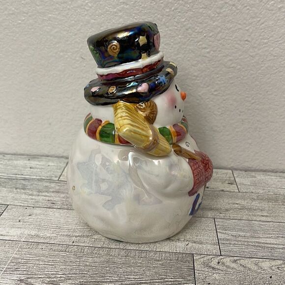 Ceramic Snowman Candy Jar - Picture 4 of 9